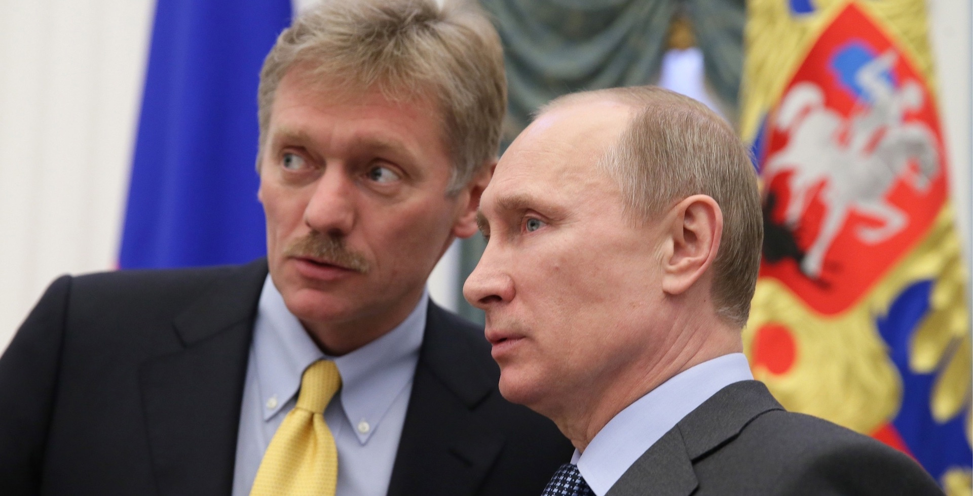 Người phát ngôn Điện Kremlin Dmitry Peskov (trái) và Tổng thống Nga Putin (ảnh minh họa)