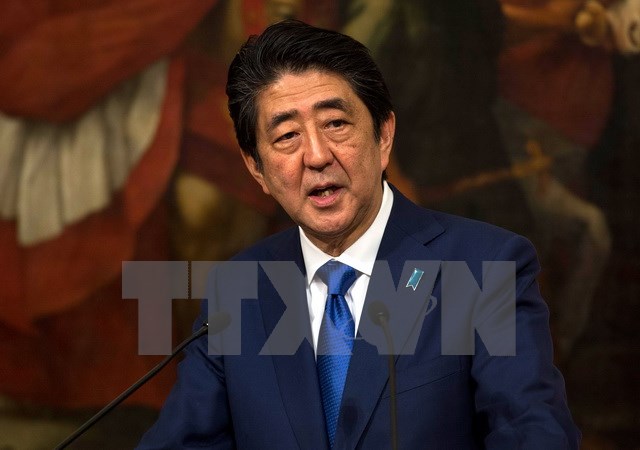 Thủ tướng Nhật Bản Shinzo Abe. (Nguồn: EPA/TTXVN)