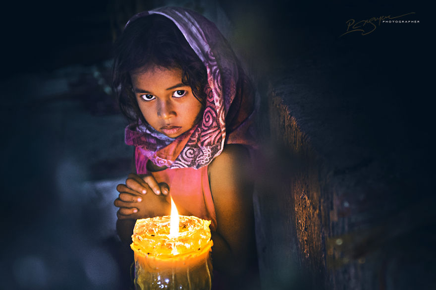 Cham Girl by Candlelight