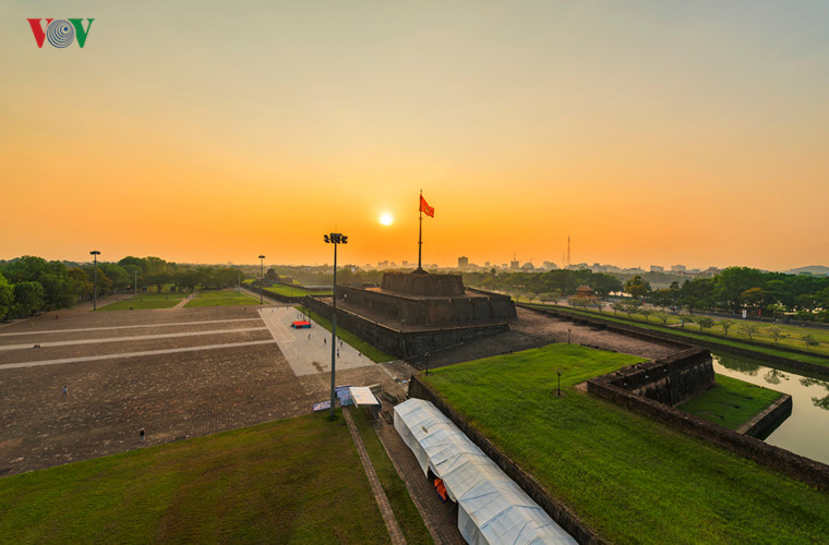 The Flag Tower is the focal point of Hue city. It is commonly known as the Flag pole