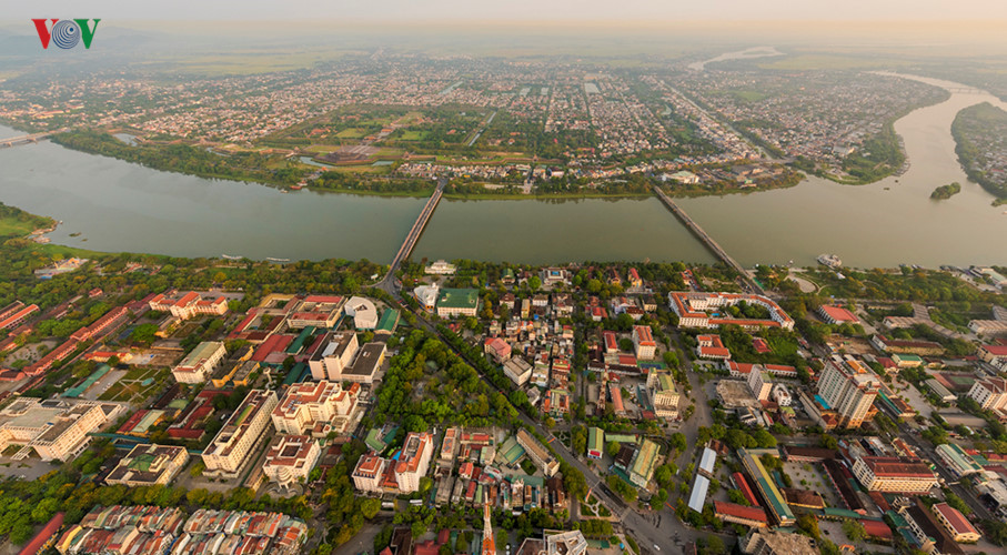 Bridges cross Huong Giang River