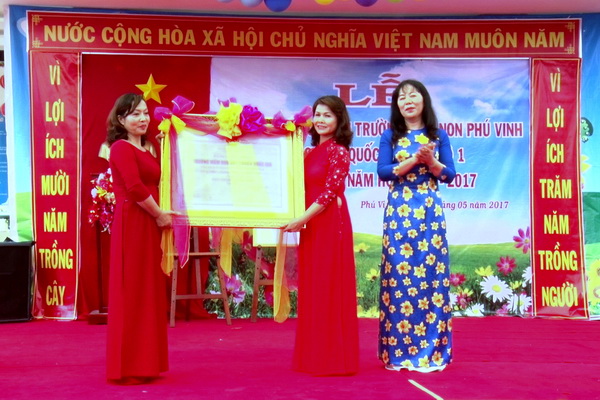 Phu Vinh pre-school recognized national standard