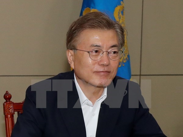 Tổng thống Hàn Quốc Moon Jae-in. (Ảnh: Yonhap/TTXVN)