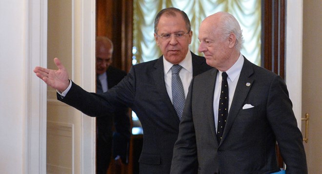 Ngoại trưởng Nga và Đặc phái viên LHQ về Syria bàn nhiều vấn đề nóng
