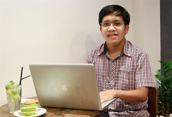 Nguyen Van Canh, developer of the math solving application Math Solver for smartphones. 