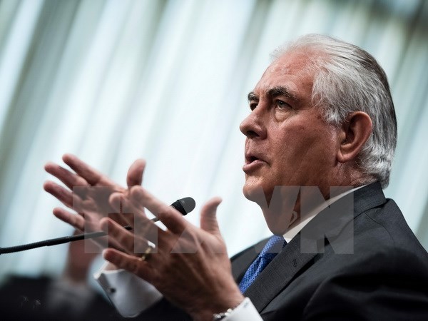 Ngoại trưởng Mỹ Rex Tillerson trong một sự kiện ở Washington, DC. (Nguồn: AFP/TTXVN)