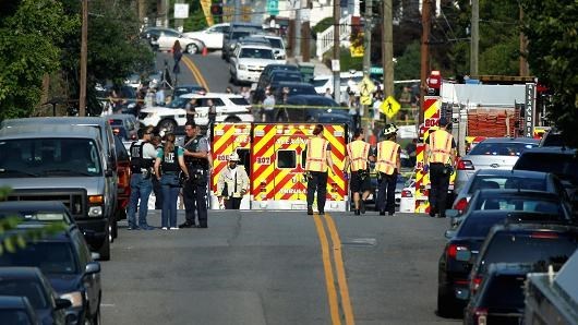 Hiện trường một vụ xả súng ở Mỹ. (Nguồn: Reuters)