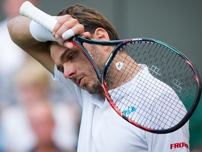 Wawrinka sớm chia tay Wimbledon 2017. (Nguồn: Getty Images)