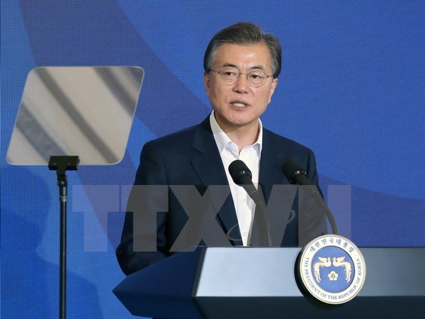 Tổng thống Hàn Quốc Moon Jae-in. (Ảnh: EPA/TTXVN)