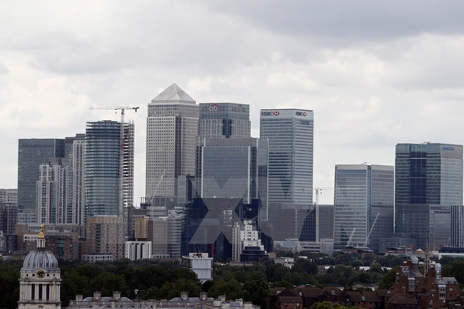 Trung tâm tài chính London. (Nguồn: AFP/TTXVN)