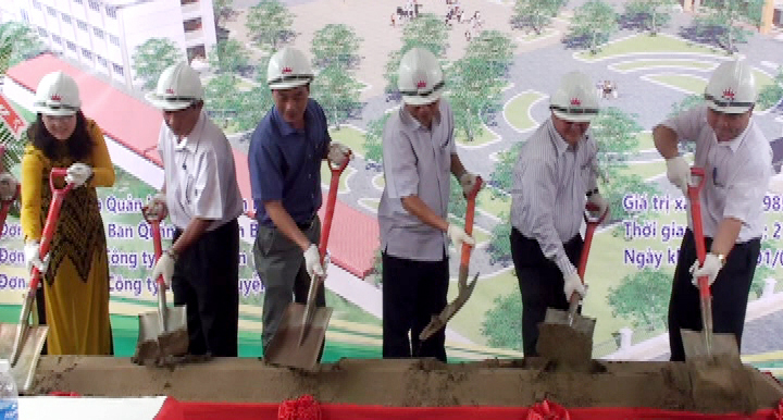 Tan Tien A primary school started construction
