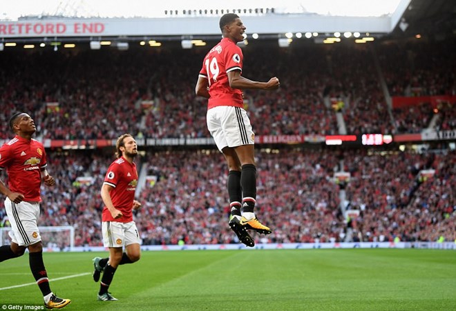 Marcus Rashford lập công giúp Manchester United chiến thắng. (Nguồn: Getty Images)