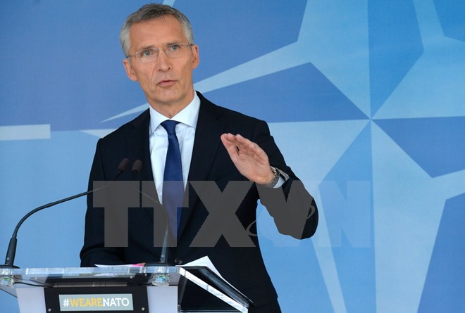 Tổng thư ký tổ chức Hiệp ước quân sự Bắc Đại Tây Dương (NATO) Jens Stoltenberg. (Nguồn: AFP/TTXVN)