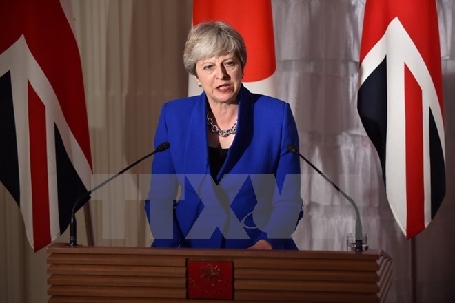 Thủ tướng Anh Theresa May. (Ảnh: AFP/TTXVN)