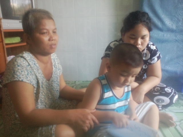 Cancer mother takes care of daughter with mental diseases
