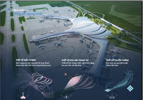The design of a terminal in Long Thanh International Airport by Heerim Architects & Planners (Source: mt.gov.vn)