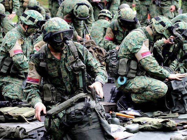 Lực lượng quân đội Singapore. (Nguồn: Channel NewsAsia)
