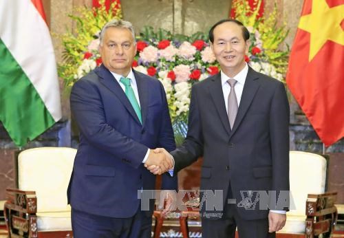 President Tran Dai Quang and Hungarian Prime Minister Viktor Orban