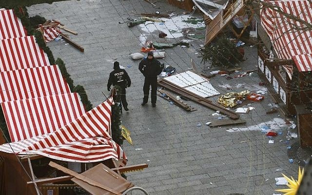 Cảnh sát Đức vụ tấn công Chợ Giáng sinh ở Berlin năm 2016. (Nguồn: AFP)