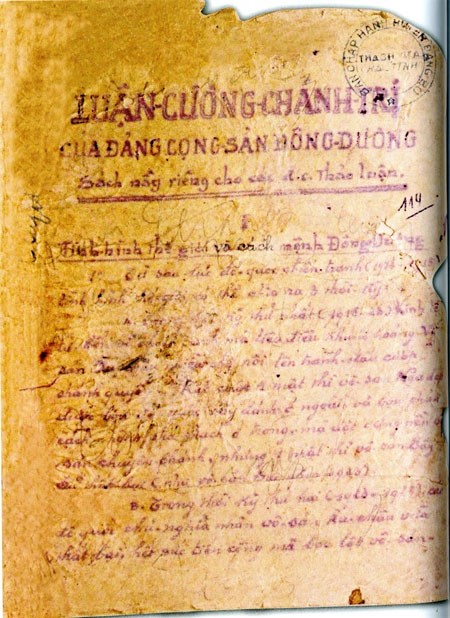 First print of "Duong Kach Menh" introduced to public