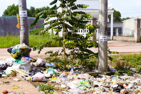 Xả rác ngay khu vực cấm