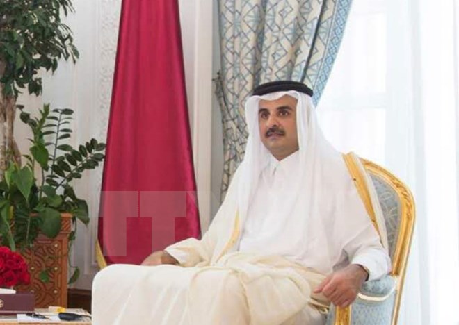 Quốc vương Qatar Sheikh Tamim bin Hamad Al Thani. (Nguồn: THX/TTXVN)