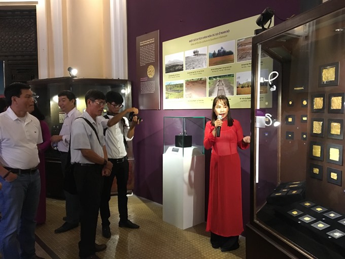 Exhibition of ancient Oc Eo jewelry, ornaments