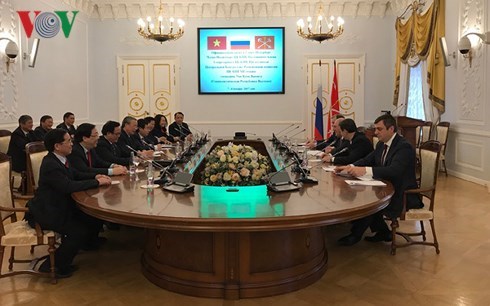 The working session with acting governor of Saint Petersburg Alexander Govorunov