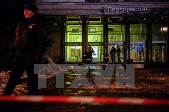 IS nhận gây ra vụ nổ tại siêu thị ở Saint Petersburg của Nga