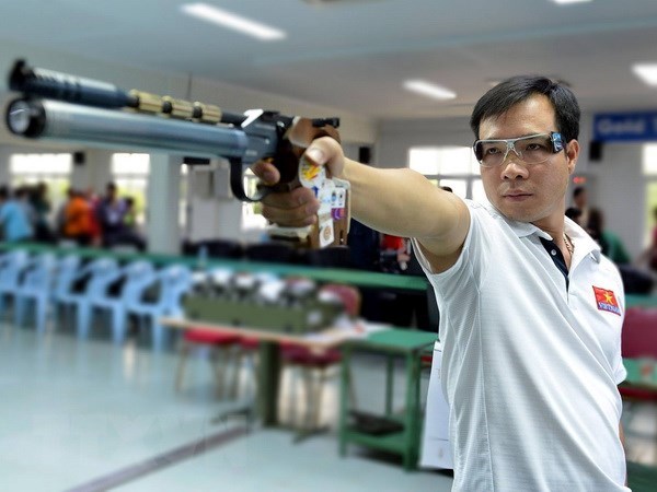 Shooter Hoang Xuan Vinh (Photo VNA)