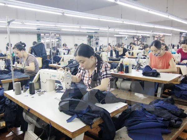 A garment-textile firm in Dong Nai province (Photo VNA)