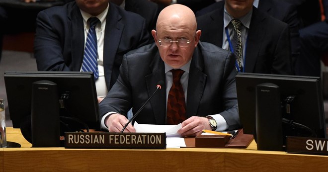 Đại sứ Nga tại Liên hợp quốc Vassily Nebenzia. (Nguồn: Reuters)