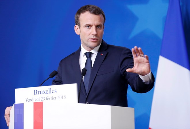 Tổng thống Pháp Emmanuel Macron. (Nguồn: AFP/TTXVN)