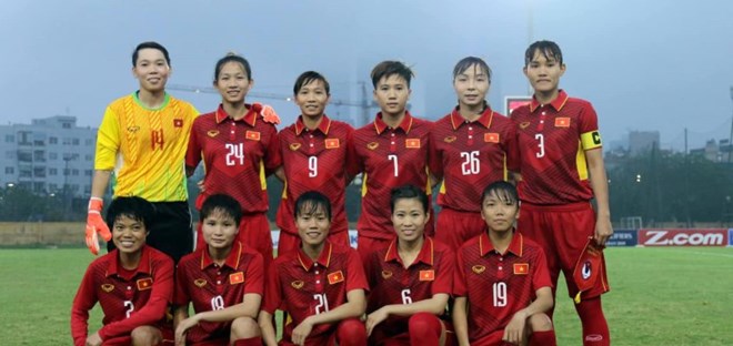 Vietnam’s female football squad  (Source: the-afc.com)