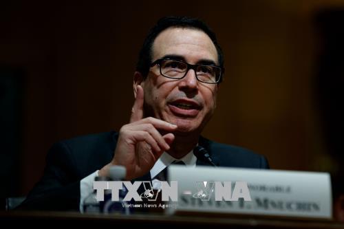 Bộ trưởng Tài chính Mỹ Steve Mnuchin. Ảnh: THX/TTXVN