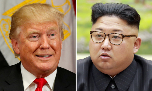 Tổng thống Mỹ Donald Trump và lãnh đạo Triều Tiên Kim Jong-un. Ảnh: Reuters.