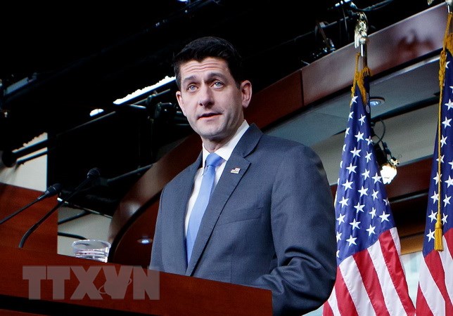 Chủ tịch Hạ viện Mỹ Paul Ryan. (Nguồn: THX/TTXVN)