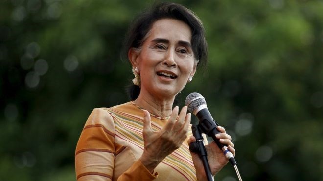 Myanmar State Counsellor Aung San Suu Kyi