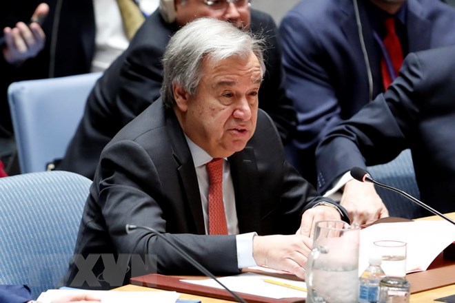 Tổng thư ký Liên hợp quốc Antonio Guterres. (Ảnh: THX/TTXVN)