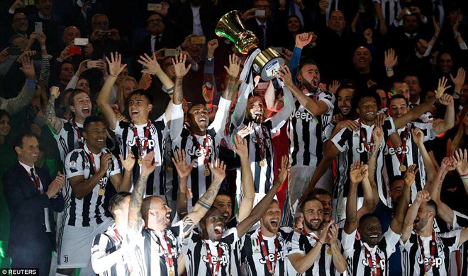 Vùi dập AC Milan, Juventus lần thứ tư liên tiếp giành Coppa Italia