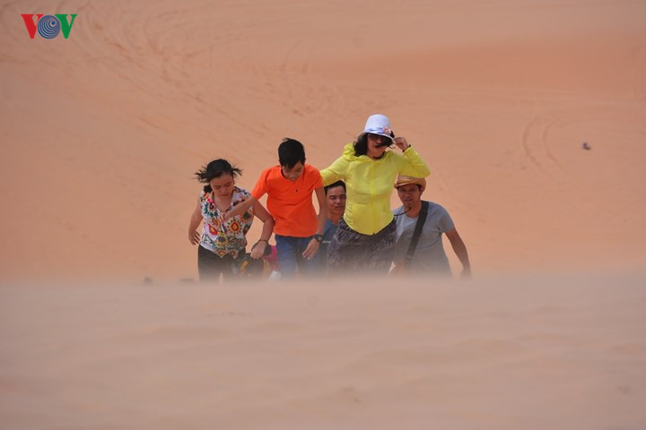   Sand storms’ often occur, leaving tourists feeling as if they have wandered into an African desert