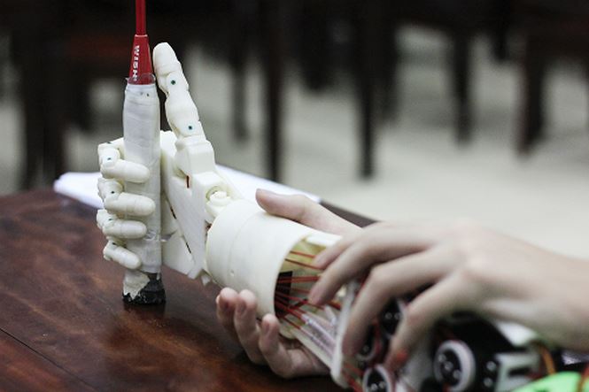The mind-controlled robot arm