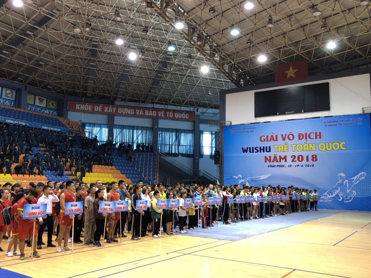 Dong Nai's athletes competing at nat'l youth wushu event