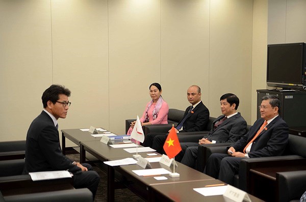 At the talks between Nguyen Van Giau, Chairman of the NA’s Committee for External Affairs, and Chairman of the Committee on Foreign Affairs and Defence of the House of Councillors of Japan Shingo Miyake