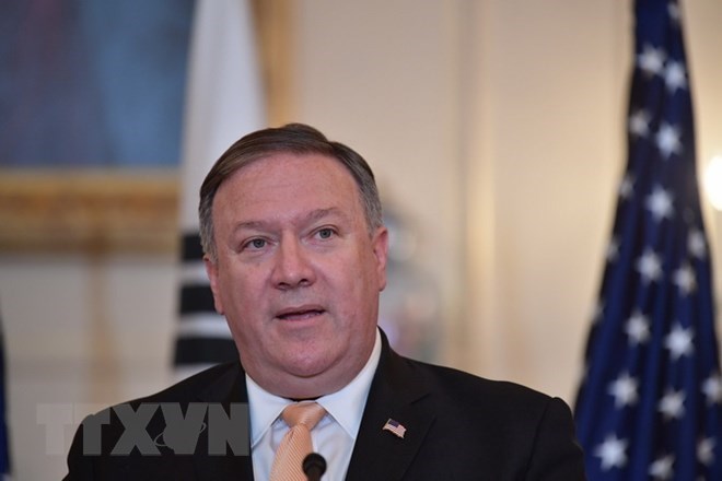 Ngoại trưởng Mỹ Mike Pompeo. (Ảnh: AFP/TTXVN)