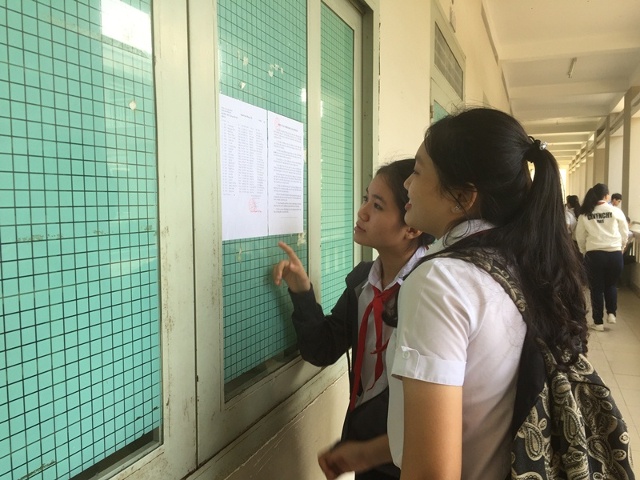 1.014 thí sinh không đến dự thi vào lớp 10