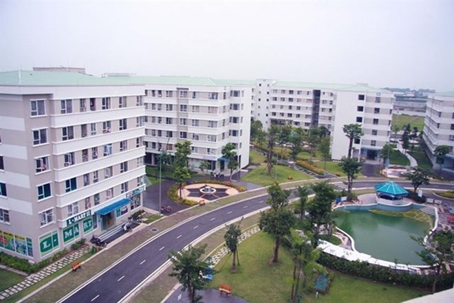 A view of Dang Xa social housing project, invested in by Vigalcera Corporation (Photo: baomoi.com)