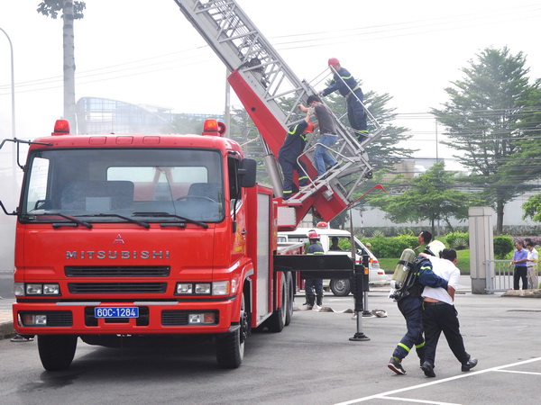 Fire drill at Sonadezi building