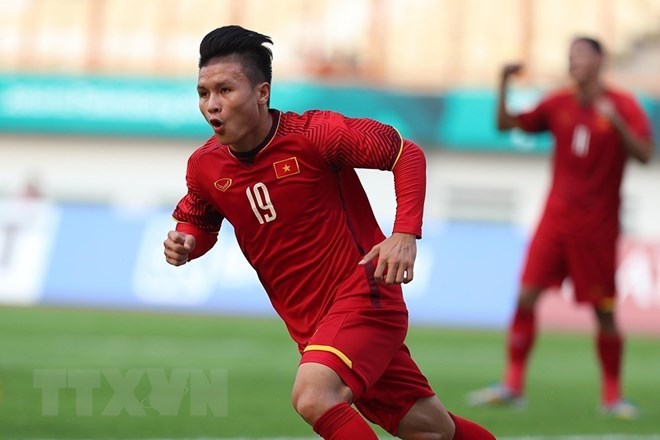 Fox Sports Asia says Quang Hai is a "golden boy" of Vietnamese football. (Photo: VNA)