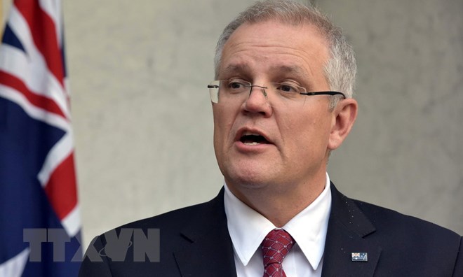 Thủ tướng mới đắc cử của Australia Scott Morrison. (Nguồn: AFP)